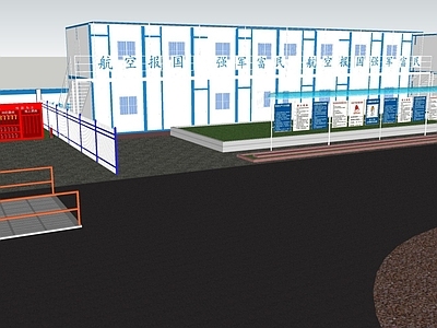 现代其他工业建筑 施工现场布置 工地 施工布置