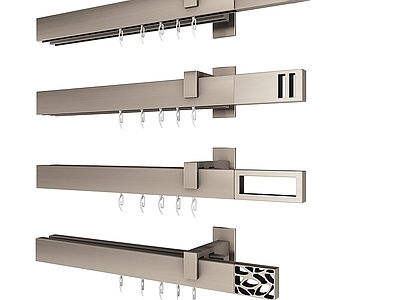 现代其他局部构件 现代窗帘轨道