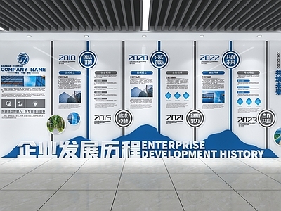 现代新中式文化墙 企业文化墙 企业发展历程 公司文化墙