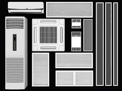 空调出风口 格栅百叶 现代百叶窗 中央空调出风口 壁挂空调 现代空调
