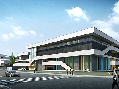 现代学校建筑 48班高中 施工图