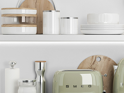 厨房用品 厨房用品 面包机 热水壶 碗碟 砧板