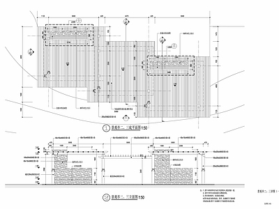现代亭子 景观亭 施工图
