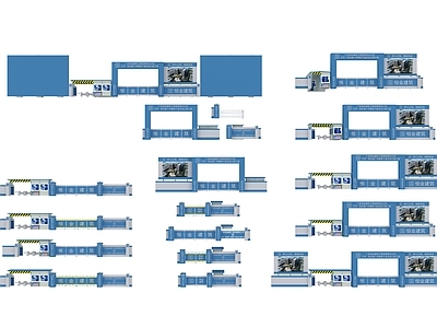 现代其他门 工地大门 施工场地大门 工地标准大门 安全通道大门 景观大门