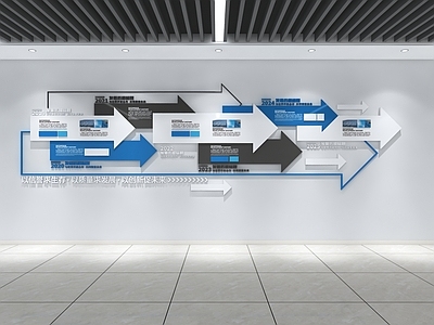 现代新中式文化墙 企业文化墙 企业发展历程 公司文化墙