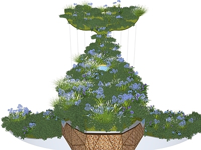 现代美陈 植物美陈 景观装置