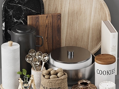 厨房用品 厨房摆件 调料瓶 厨房用品 餐具 砧板