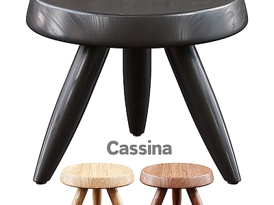 现代其他凳子 Cassina 木凳 圆凳 小凳子