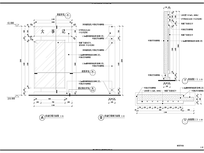 现代灯节点 灯箱节点 施工图