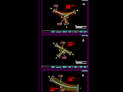 现代其他节点详图 交叉口竖向设计图 道路交叉口竖向图 施工图