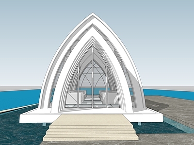 现代简约小公建 水上建筑