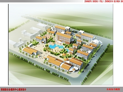 现代医院建筑 社会福利中心 疗养院建筑 平立剖全套图纸 施工图
