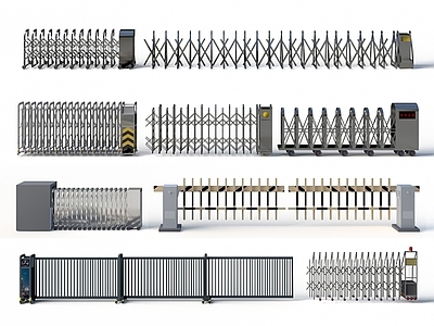 现代其他门 现代电动门 电动伸缩门 道闸 车闸 收费杆