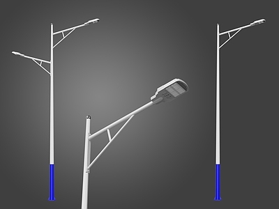 现代简约路灯 路灯 市电路灯 A字臂路灯 圆锥杆路灯