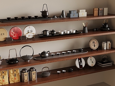 茶具 新中式茶具 茶壶 茶杯 茶叶