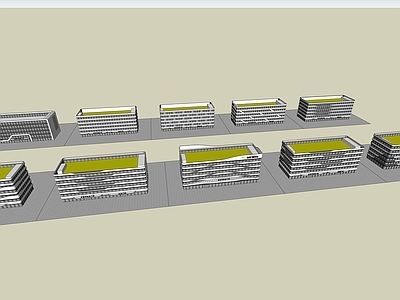 现代医院建筑 养老院 传染病院 办公医院 动态空间 屋顶花园