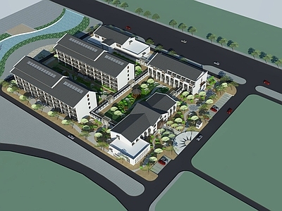 现代医院建筑 崇明岛养护院 疗养院建筑 平立剖全套图纸 施工图