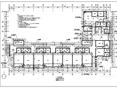 现代幼儿园建筑 三层幼儿园建施图 施工图