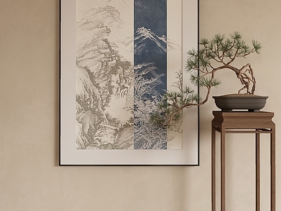 新中式中式挂画 油画 书房挂画 茶室挂画 客厅挂画 玄关挂画