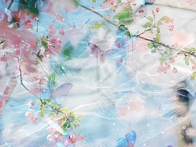 现代法式挂画 油画 花鸟唯美场景 艺术挂画