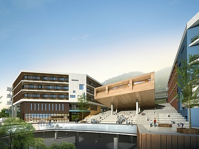 现代学校建筑 九年一贯制 施工图