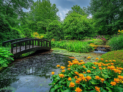 现代风景 花园