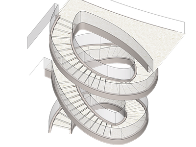 现代楼梯 玻璃扶手旋转楼梯 弧形楼梯 室内楼梯
