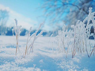 现代风景 雪景