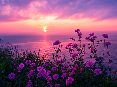 现代风景 花海