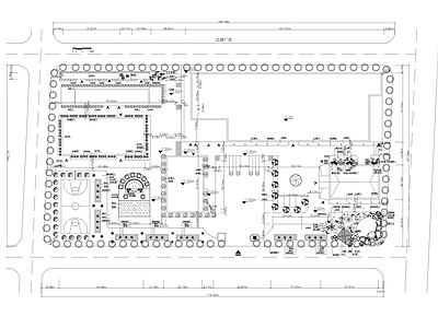 现代新中式校园景观 幼儿园景观 学校绿化 绿化施工 小学 中学景观 施工图