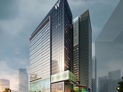现代酒店建筑 成都W酒店 施工图