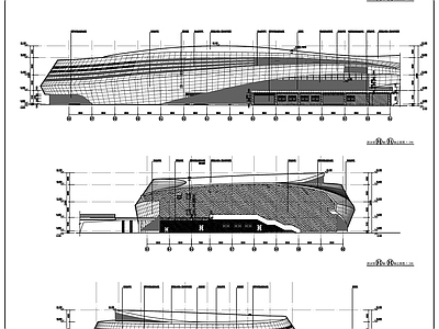 现代游泳馆建筑 游泳馆体育馆 施工图 游泳馆建筑