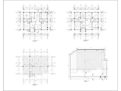 新中式中式别墅建筑 自建房 农村别墅 二层别墅 施工图