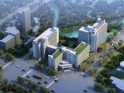 现代医院建筑 重庆龙湖医院 平立剖全套图纸 施工图