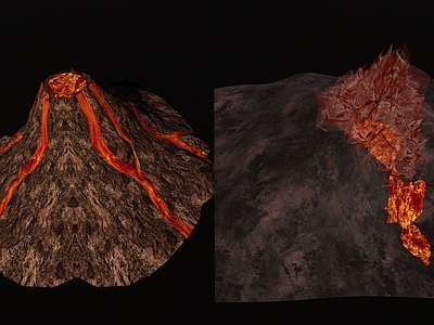 现代新中式山 火山