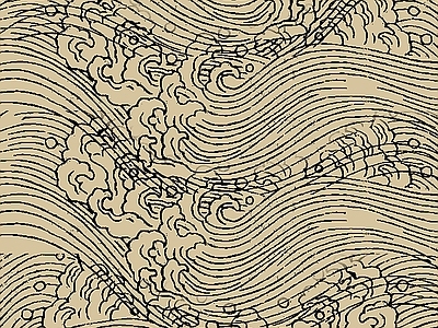 现代中式法线 水波纹法线 金属法线