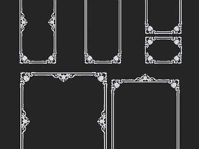 现代雕花 欧式雕花线条构件