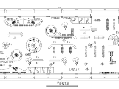 现代服装店 大型服装店平面图 专卖店 橱窗 施工图