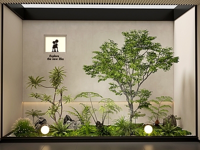 现代室内景观 景观造景 植物景观 景观树 庭院景观