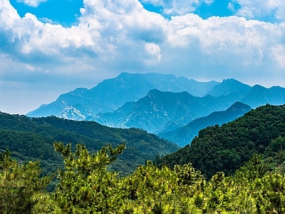 现代风景 山