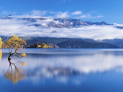 现代风景 湖畔