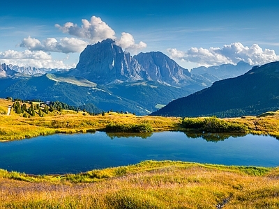 现代风景 山