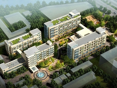 现代医院建筑 养老院康养社区 平立剖全套图纸 疗养院建筑 施工图