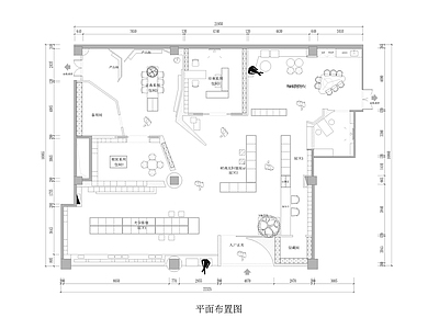 现代眼镜店 10套眼镜店 视光中心 平面系统 施工图 眼镜店