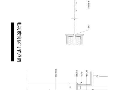 现代极简门节点 自动门节点 推拉门 移门节点 电动门 玻璃门节点 施工图