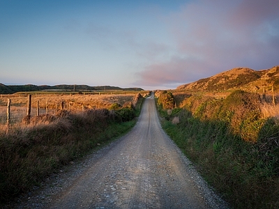 现代新中式乡村 乡村道路 乡村广场