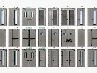 现代其他门 现代防火门 应急照明 摄像头 消防通道 安全防火门
