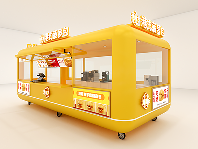 现代甜品面包店 菠萝包
