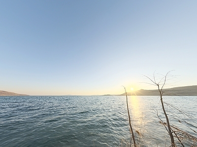 户外HDR 日出 湖景 户外 天空 4K