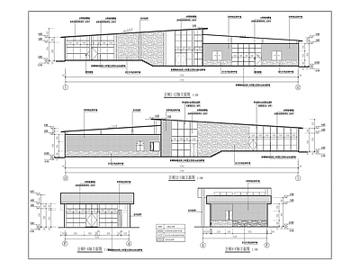 现代公厕 游客驿站 公厕 建筑 施工图